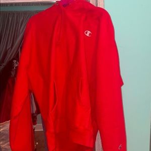 Red Champion Hoodie